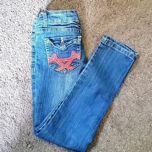 Girls Almost Famous Jeans skinny size 8 Y2K Kids
